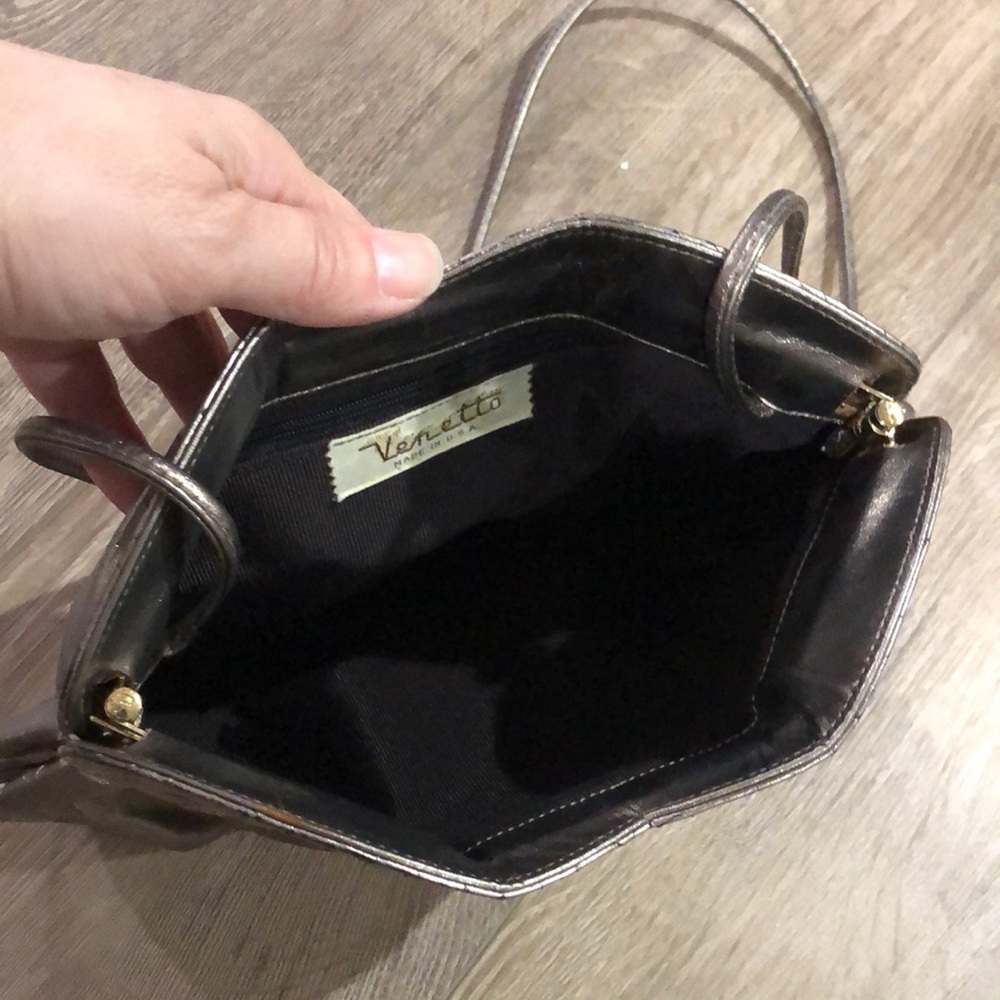Vintage VENETTO Leather Shoulder Bag / Clutch - Picture 7 of 12
